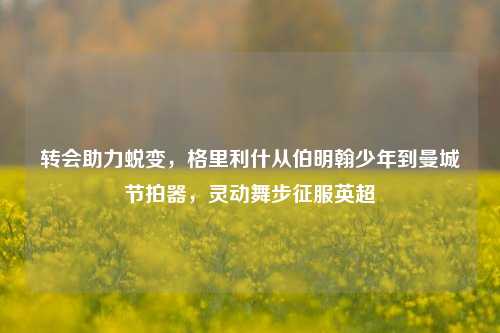 转会助力蜕变，格里利什从伯明翰少年到曼城节拍器，灵动舞步征服英超