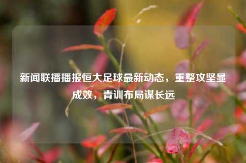新闻联播播报恒大足球最新动态，重整攻坚显成效，青训布局谋长远