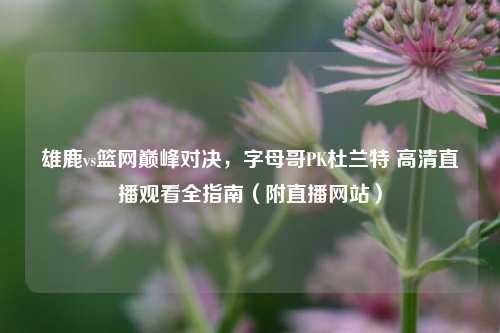 雄鹿vs篮网巅峰对决，字母哥PK杜兰特 高清直播观看全指南（附直播网站）