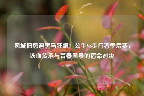 风城旧怨遇黑马狂飙！公牛VS步行者季后赛，铁血传承与青春风暴的宿命对决