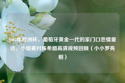 2004年欧洲杯，葡萄牙黄金一代的家门口悲情童话，小组赛对阵希腊高清视频回顾（小小罗亮相）