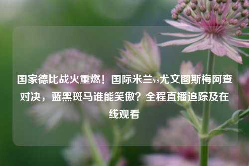 国家德比战火重燃！国际米兰vs尤文图斯梅阿查对决，蓝黑斑马谁能笑傲？全程直播追踪及在线观看