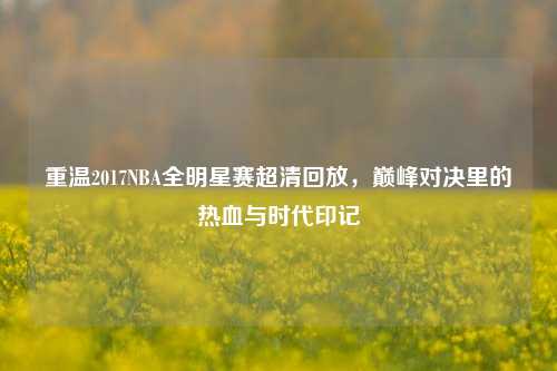 重温2017NBA全明星赛超清回放,巅峰对决里的热血与时代印记