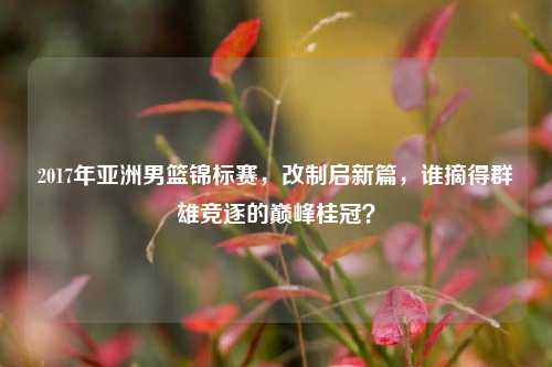 2017年亚洲男篮锦标赛，改制启新篇，谁摘得群雄竞逐的巅峰桂冠？