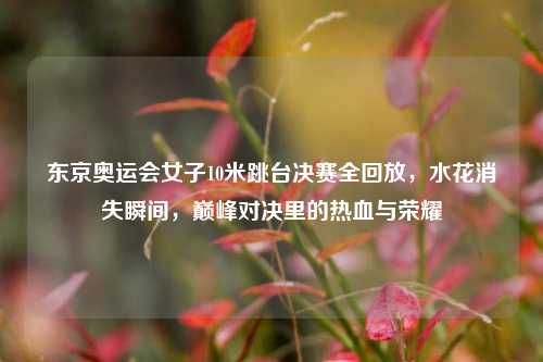 东京奥运会女子10米跳台决赛全回放，水花消失瞬间，巅峰对决里的热血与荣耀