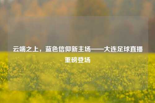 云端之上,蓝色信仰新主场——大连足球直播重磅登场