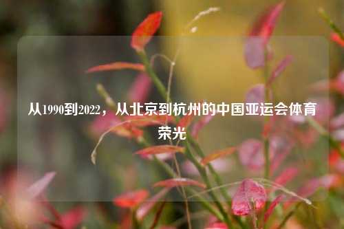 从1990到2022，从北京到杭州的中国亚运会体育荣光
