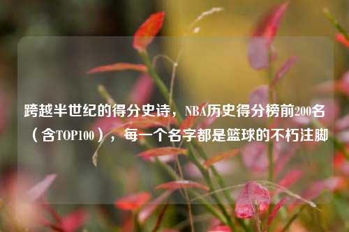 跨越半世纪的得分史诗，NBA历史得分榜前200名（含TOP100），每一个名字都是篮球的不朽注脚