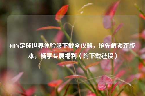 FIFA足球世界体验服下载全攻略,抢先解锁新版本,畅享专属福利(附下载链接)