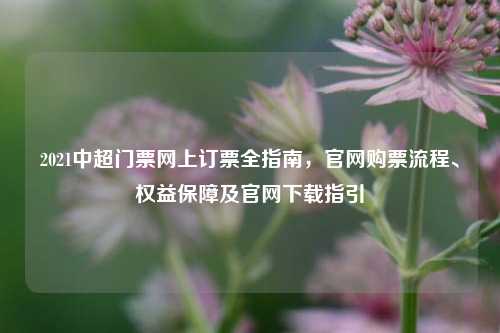 2021中超门票网上订票全指南，官网购票流程、权益保障及官网下载指引