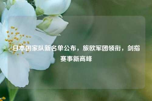 日本国家队新名单公布，旅欧军团领衔，剑指赛事新高峰