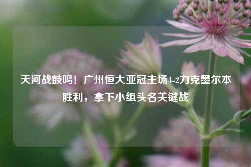 天河战鼓鸣！广州恒大亚冠主场4-2力克墨尔本胜利，拿下小组头名关键战