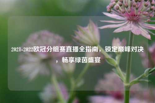 2021-2022欧冠分组赛直播全指南,锁定巅峰对决,畅享绿茵盛宴