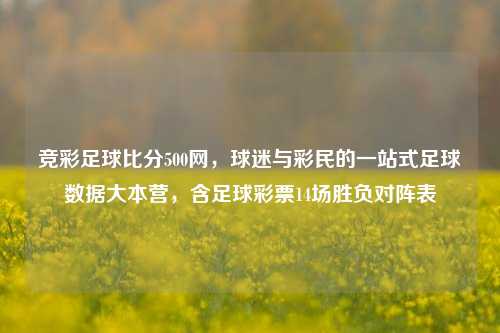 竞彩足球比分500网，球迷与彩民的一站式足球数据大本营，含足球彩票14场胜负对阵表