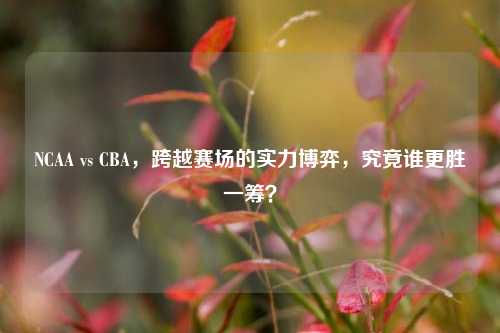 NCAA vs CBA，跨越赛场的实力博弈，究竟谁更胜一筹？