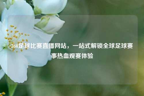 360足球比赛直播网站，一站式解锁全球足球赛事热血观赛体验
