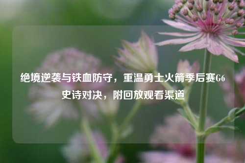 绝境逆袭与铁血防守,重温勇士火箭季后赛G6史诗对决,附回放观看渠道