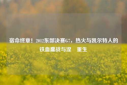 宿命终章！2012东部决赛G7，热火与凯尔特人的铁血鏖战与涅槃重生