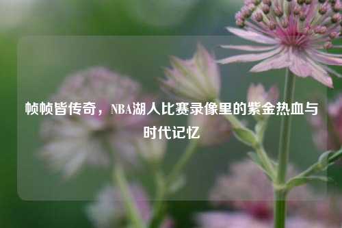 帧帧皆传奇，NBA湖人比赛录像里的紫金热血与时代记忆