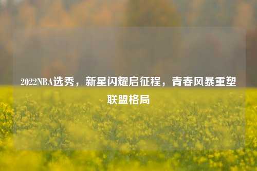 2022NBA选秀,新星闪耀启征程,青春风暴重塑联盟格局