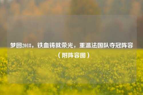 梦回2018，铁血铸就荣光，重温法国队夺冠阵容（附阵容图）