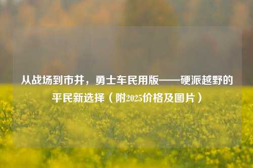 从战场到市井,勇士车民用版——硬派越野的平民新选择(附2025价格及图片)