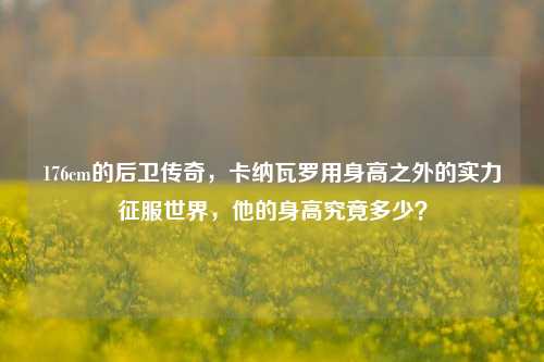 176cm的后卫传奇，卡纳瓦罗用身高之外的实力征服世界，他的身高究竟多少？