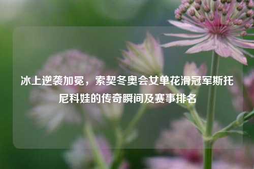 冰上逆袭加冕，索契冬奥会女单花滑冠军斯托尼科娃的传奇瞬间及赛事排名
