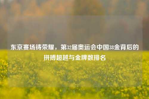 东京赛场铸荣耀，第32届奥运会中国38金背后的拼搏超越与金牌数排名