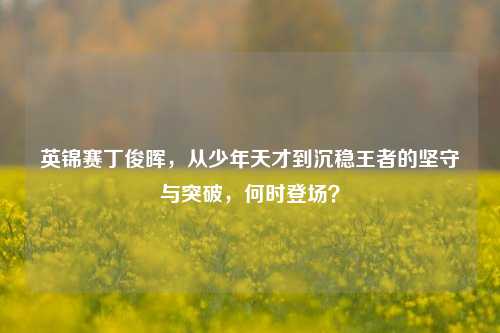 英锦赛丁俊晖,从少年天才到沉稳王者的坚守与突破,何时登场?