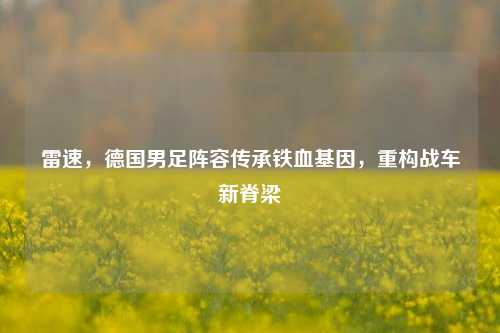 雷速，德国男足阵容传承铁血基因，重构战车新脊梁