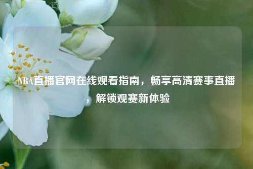 NBA直播官网在线观看指南，畅享高清赛事直播，解锁观赛新体验