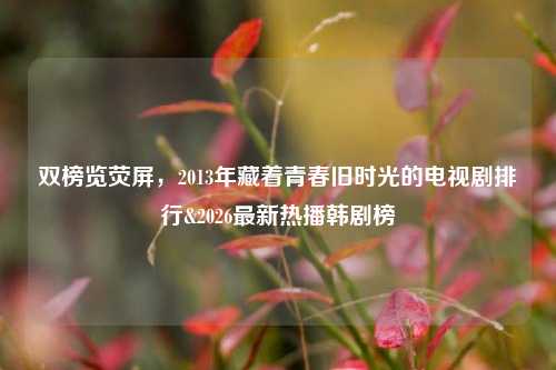 双榜览荧屏,2013年藏着青春旧时光的电视剧排行&2026最新热播韩剧榜